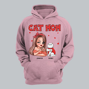 Personalized Cat Mom I Love Cat Tshirt Printed 22NOV-DT01