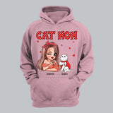 Personalized Cat Mom I Love Cat Tshirt Printed 22NOV-DT01