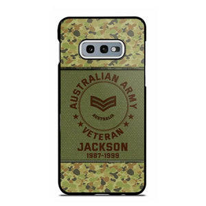 Personalized Australian Army Air Force Navy Rank & Custom Name Phone Case Printed KVH23759