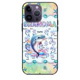 Personalized Grandma Dolphin Kid Names Ocean Vibes Phonecase Printed LVA23989