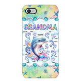 Personalized Grandma Dolphin Kid Names Ocean Vibes Phonecase Printed LVA23989