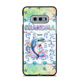 Personalized Grandma Dolphin Kid Names Ocean Vibes Phonecase Printed LVA23989