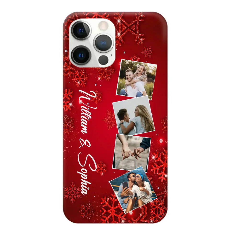 Personalized Upload Your Photo Couple Christmas Phonecase Printed HTHHN231016