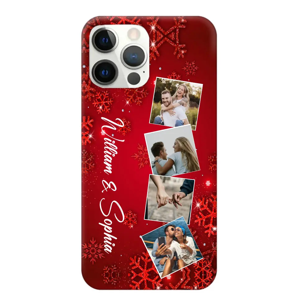 Personalized Upload Your Photo Couple Christmas Phonecase Printed HTHHN231016