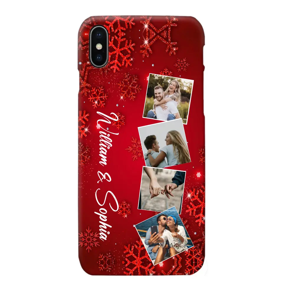 Personalized Upload Your Photo Couple Christmas Phonecase Printed HTHHN231016