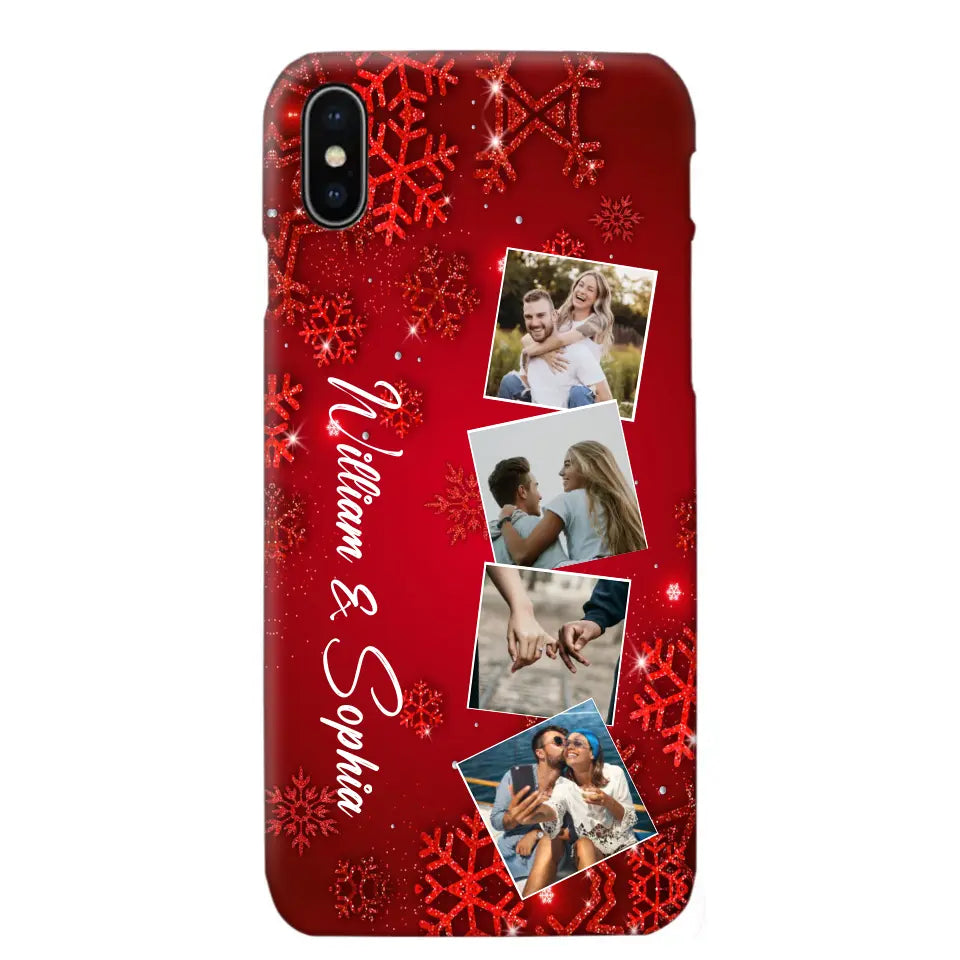 Personalized Upload Your Photo Couple Christmas Phonecase Printed HTHHN231016