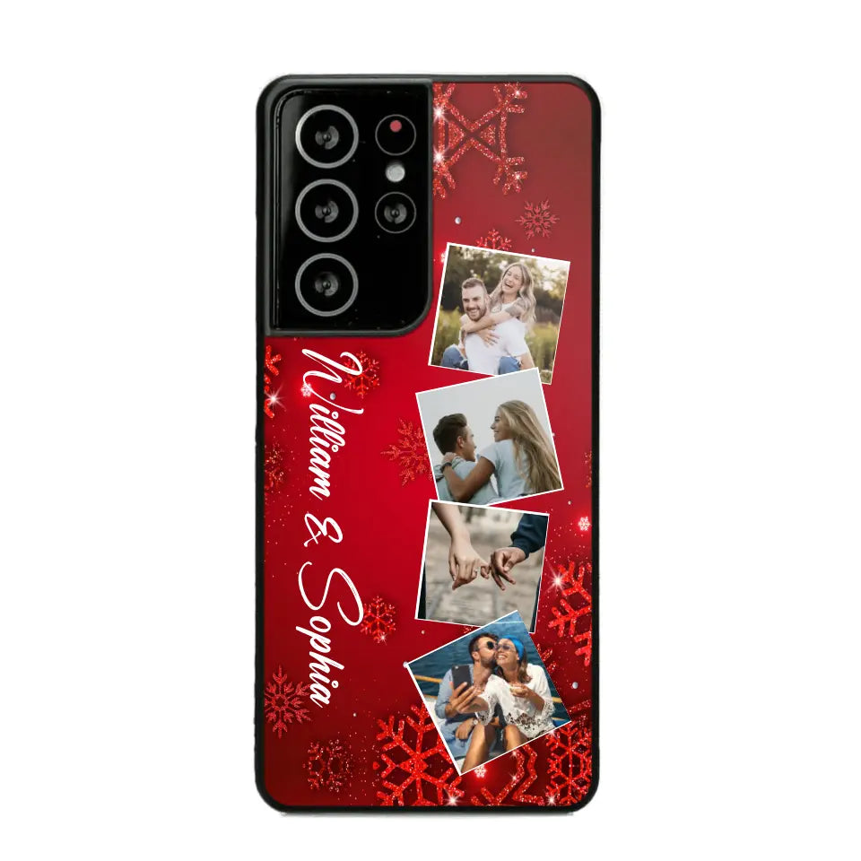 Personalized Upload Your Photo Couple Christmas Phonecase Printed HTHHN231016