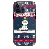 Personalized Meowy Catmas Cat Xmas Ugly Christmas Gift Phonecase Printed LVA231022