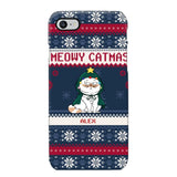 Personalized Meowy Catmas Cat Xmas Ugly Christmas Gift Phonecase Printed LVA231022