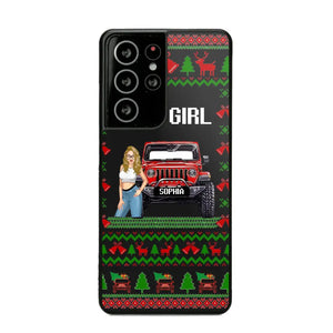 Personalized Jeep Girl Christmas Gift Phonecase Printed NTMTVQ231045