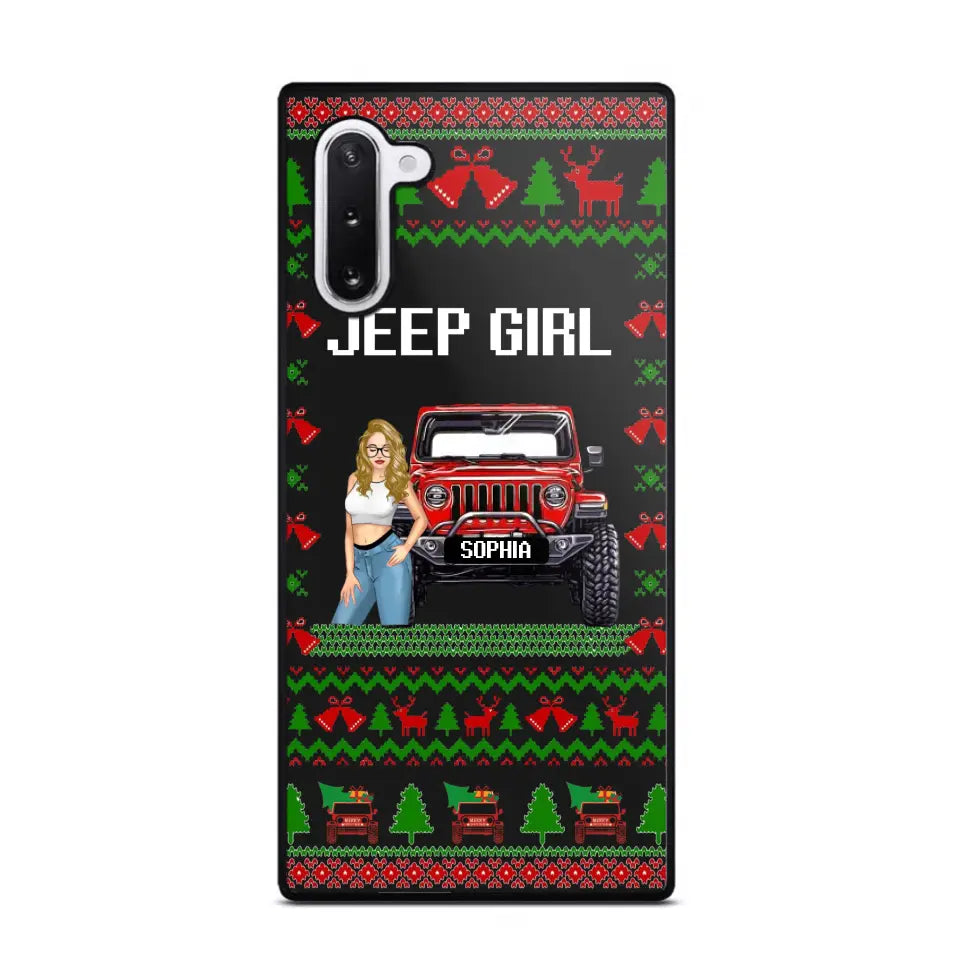 Personalized Jeep Girl Christmas Gift Phonecase Printed NTMTVQ231045