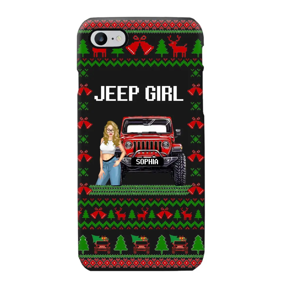 Personalized Jeep Girl Christmas Gift Phonecase Printed NTMTVQ231045