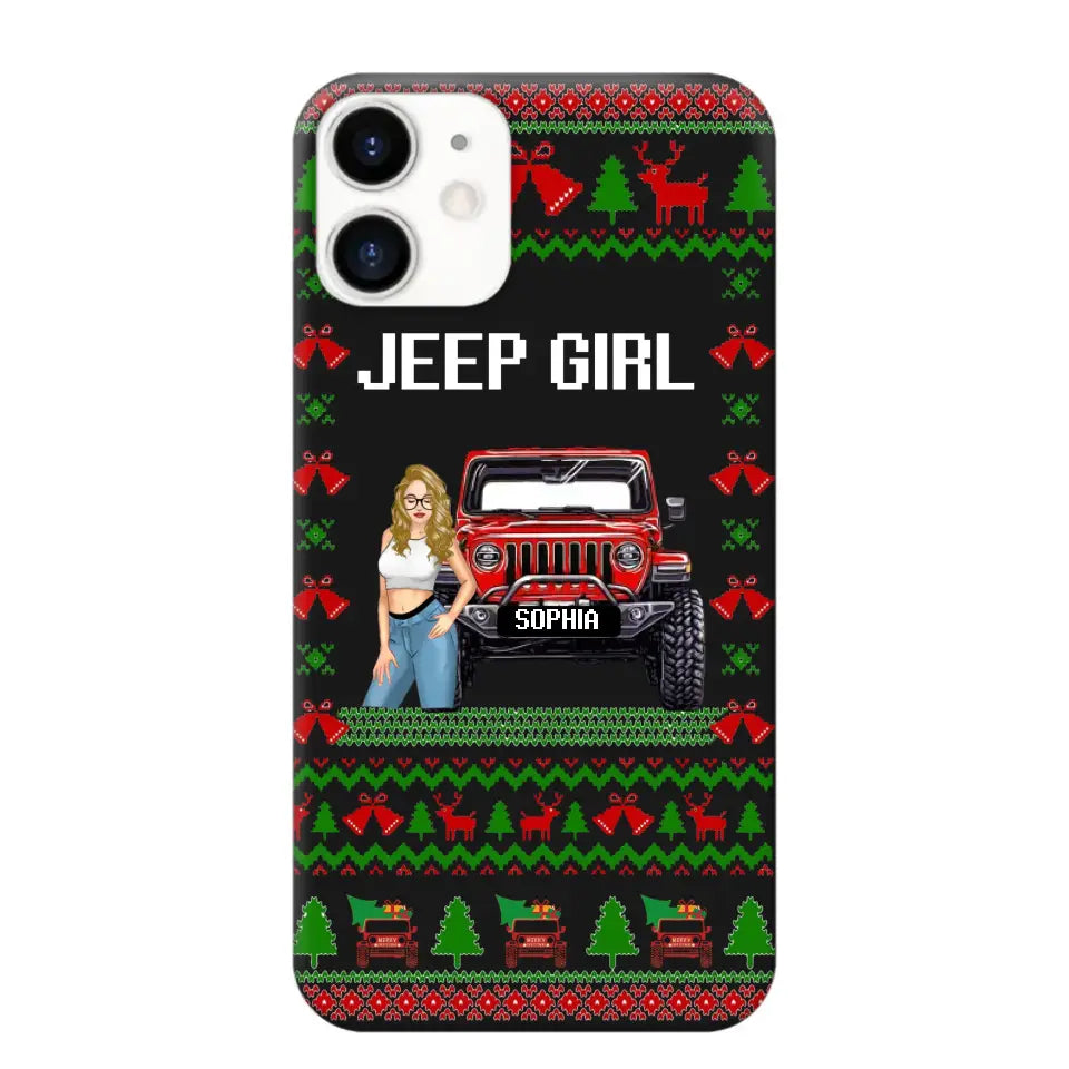 Personalized Jeep Girl Christmas Gift Phonecase Printed NTMTVQ231045