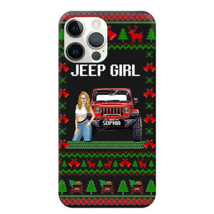 Personalized Jeep Girl Christmas Gift Phonecase Printed NTMTVQ231045