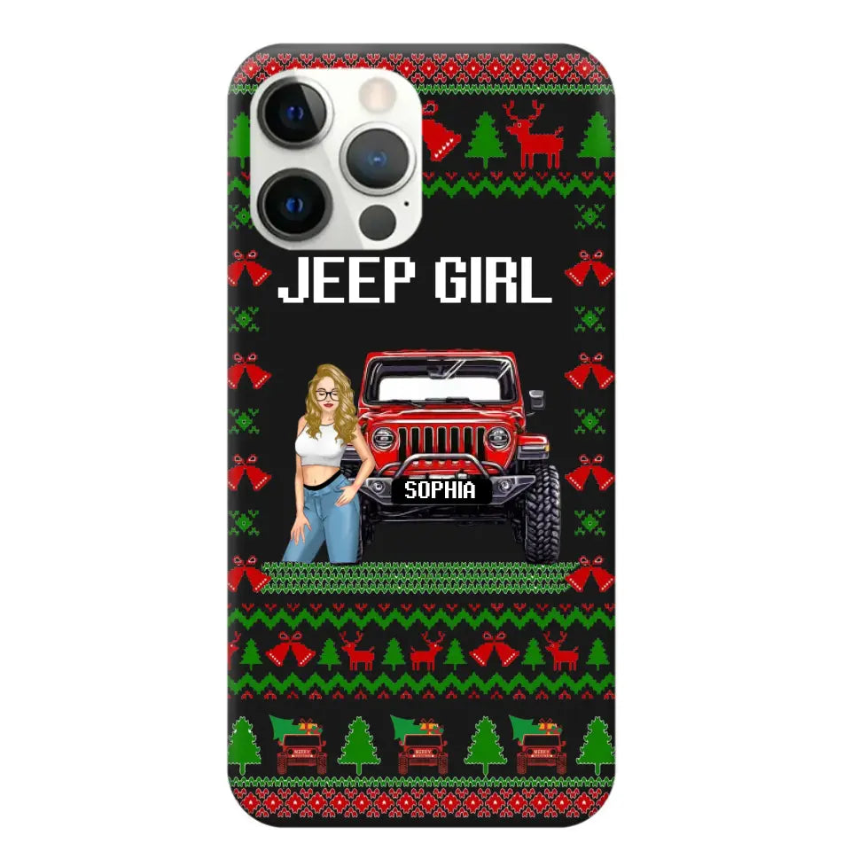 Personalized Jeep Girl Christmas Gift Phonecase Printed NTMTVQ231045