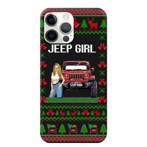 Personalized Jeep Girl Christmas Gift Phonecase Printed NTMTVQ231045