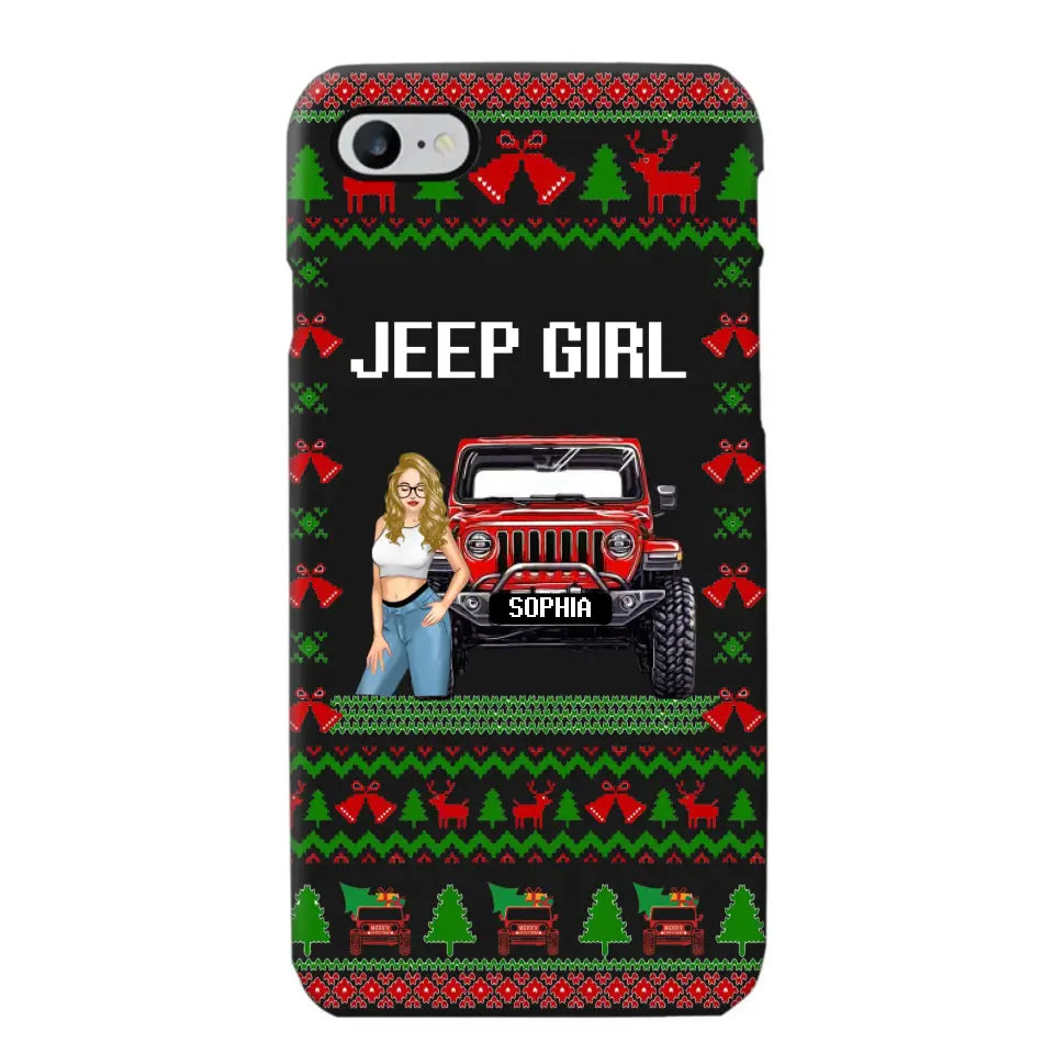 Personalized Jeep Girl Christmas Gift Phonecase Printed NTMTVQ231045