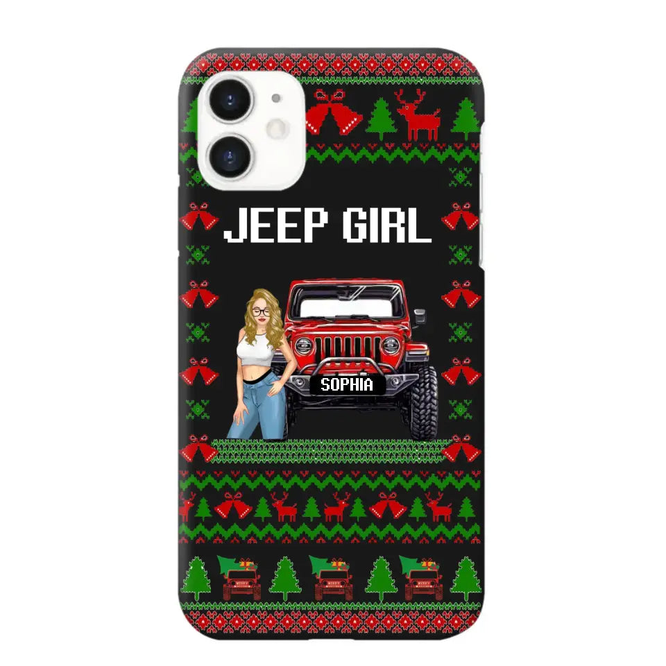 Personalized Jeep Girl Christmas Gift Phonecase Printed NTMTVQ231045