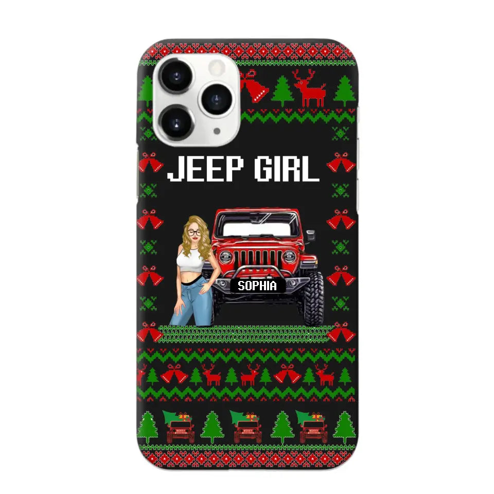 Personalized Jeep Girl Christmas Gift Phonecase Printed NTMTVQ231045