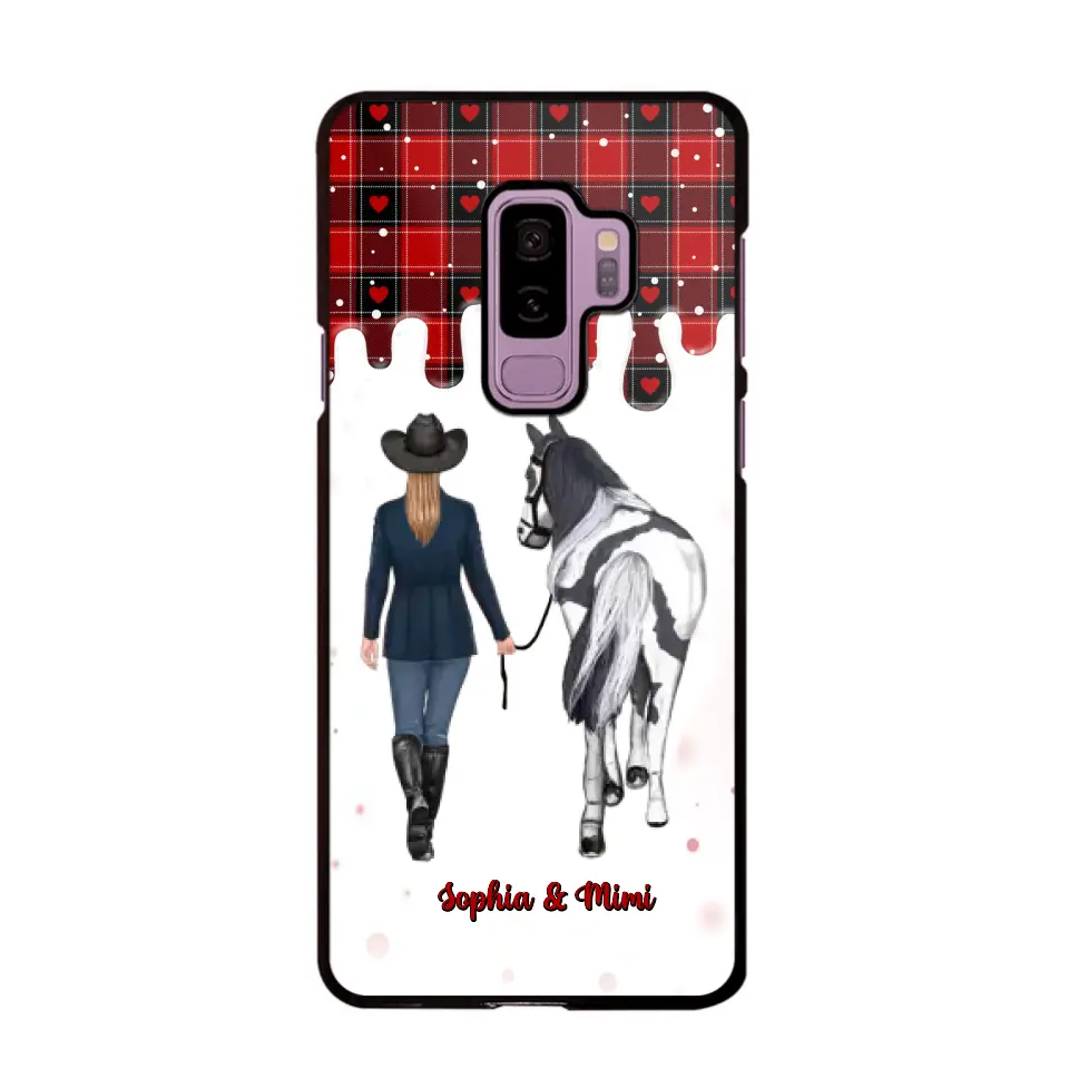 Personalized Horse Girl Custom Name Caro Phonecase Printed VQ231044