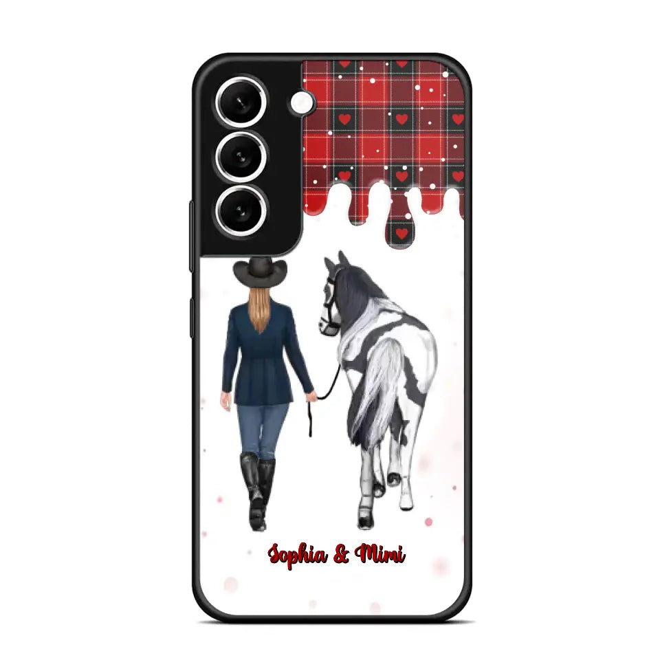 Personalized Horse Girl Custom Name Caro Phonecase Printed VQ231044