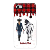 Personalized Horse Girl Custom Name Caro Phonecase Printed VQ231044