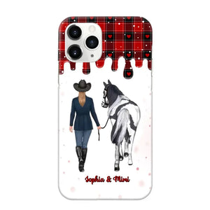 Personalized Horse Girl Custom Name Caro Phonecase Printed VQ231044