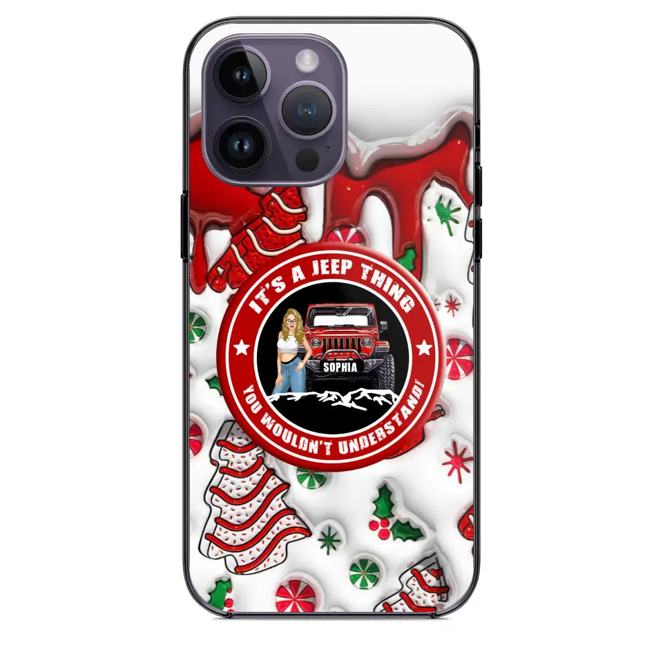 Personalized It's A Jeep Thing You Wouldn't Understand Jeep Girl Christmas Phonecase Printed NTMTHN231107