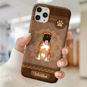 Personalized Dog Name Dog Lovers Gift Phonecase Printed LVA231126