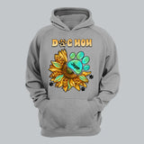 Personalized Sunflower Dog Mom Paws Custom Name Dog Lovers Gift Christmas Gift  Hoodie 2D Printed LVA231253