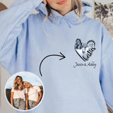 Personalized Upload Your Photo Bestie Gift Hoodie 2D Printed LVA231380