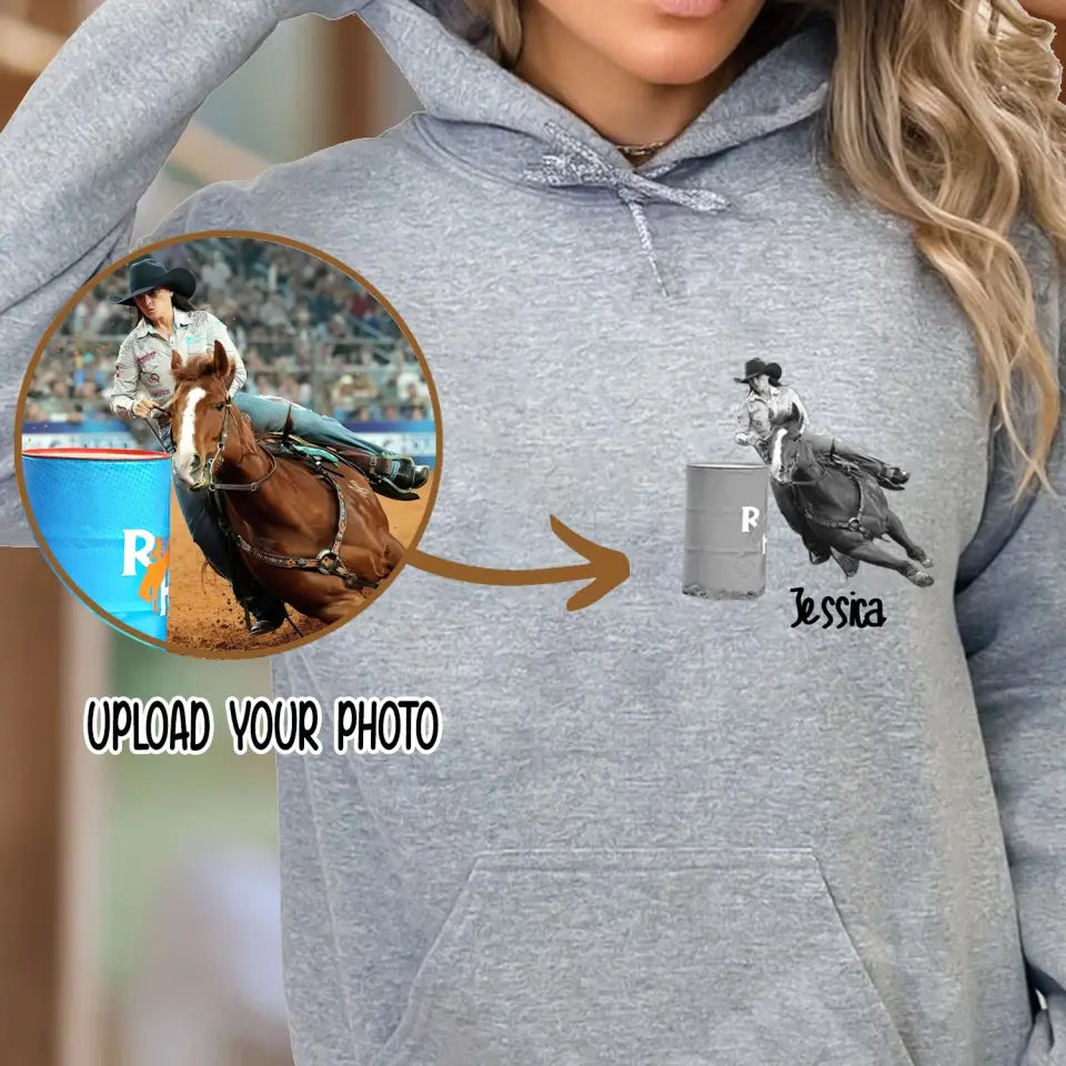 Personalized Upload Your Photo & Custom Name Rodeo Hoodie 2D Printed LVA231401