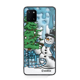 Personalized Grandma Snowman Custom Kid's Name Christmas Gift Phonecase Printed HN231402