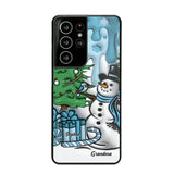 Personalized Grandma Snowman Custom Kid's Name Christmas Gift Phonecase Printed HN231402