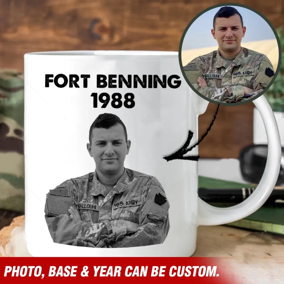 Personalized Upload Your Photo US Veteran White Mug Printed VQ231411