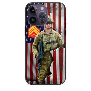 Personalized US Veteran Logo Custom Name Phonecase Printed 231430AHVH