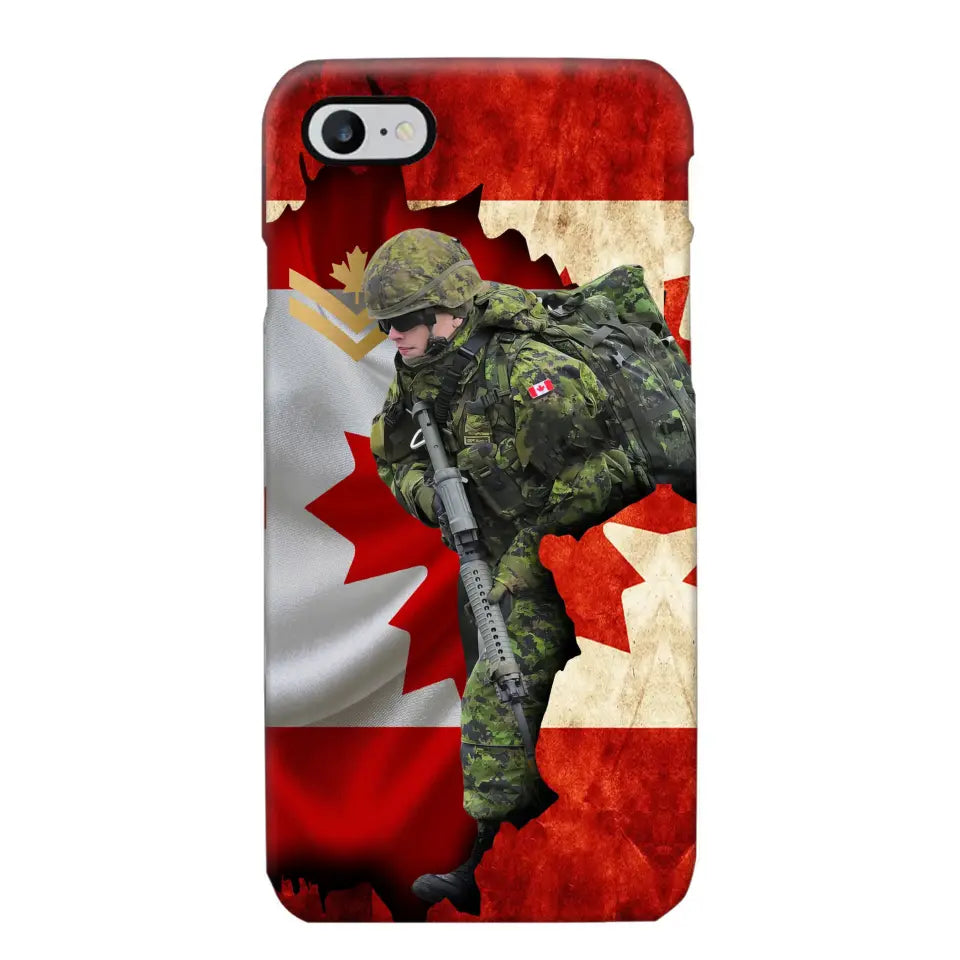 Personalized Canadian Armed Forces Logo Custom Name Phonecase Printed 231430AHVH