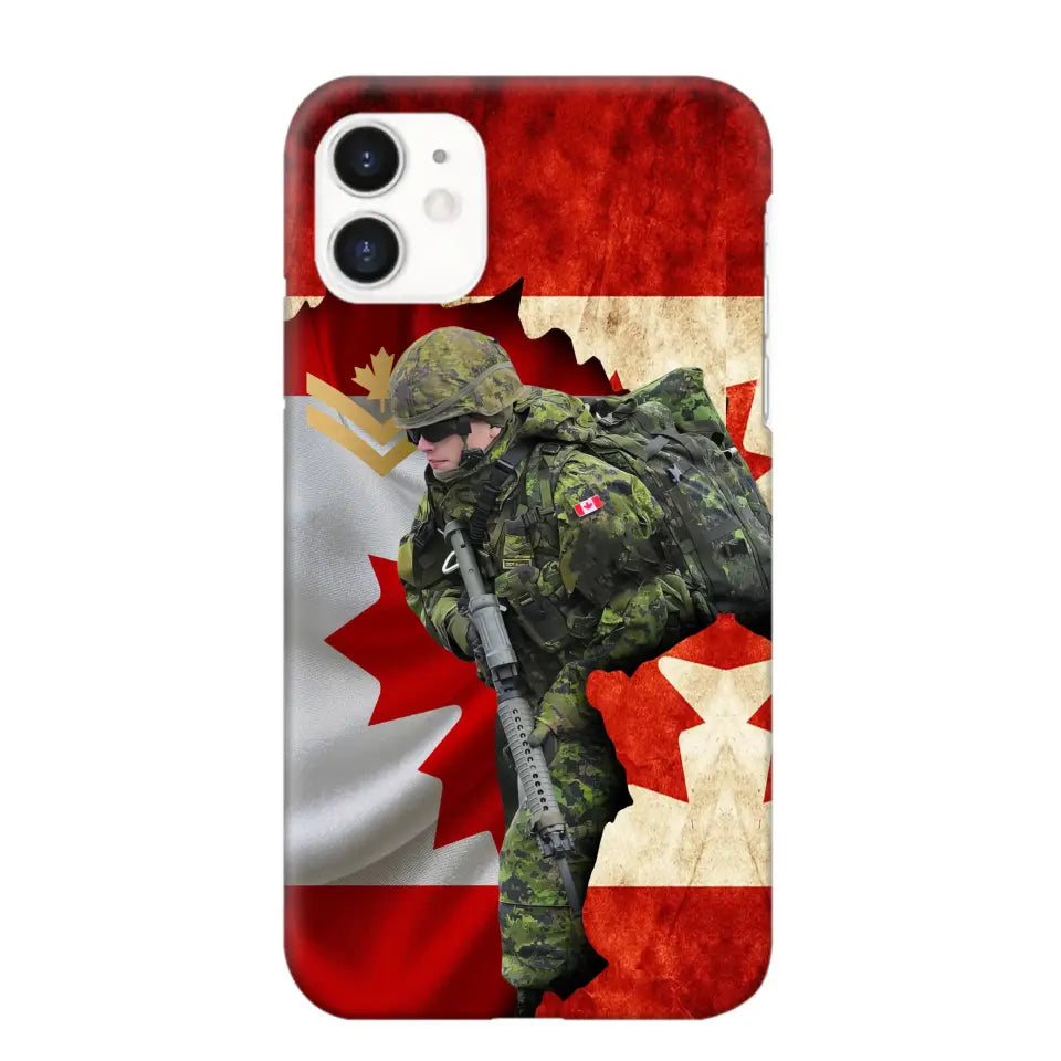 Personalized Canadian Armed Forces Logo Custom Name Phonecase Printed 231430AHVH