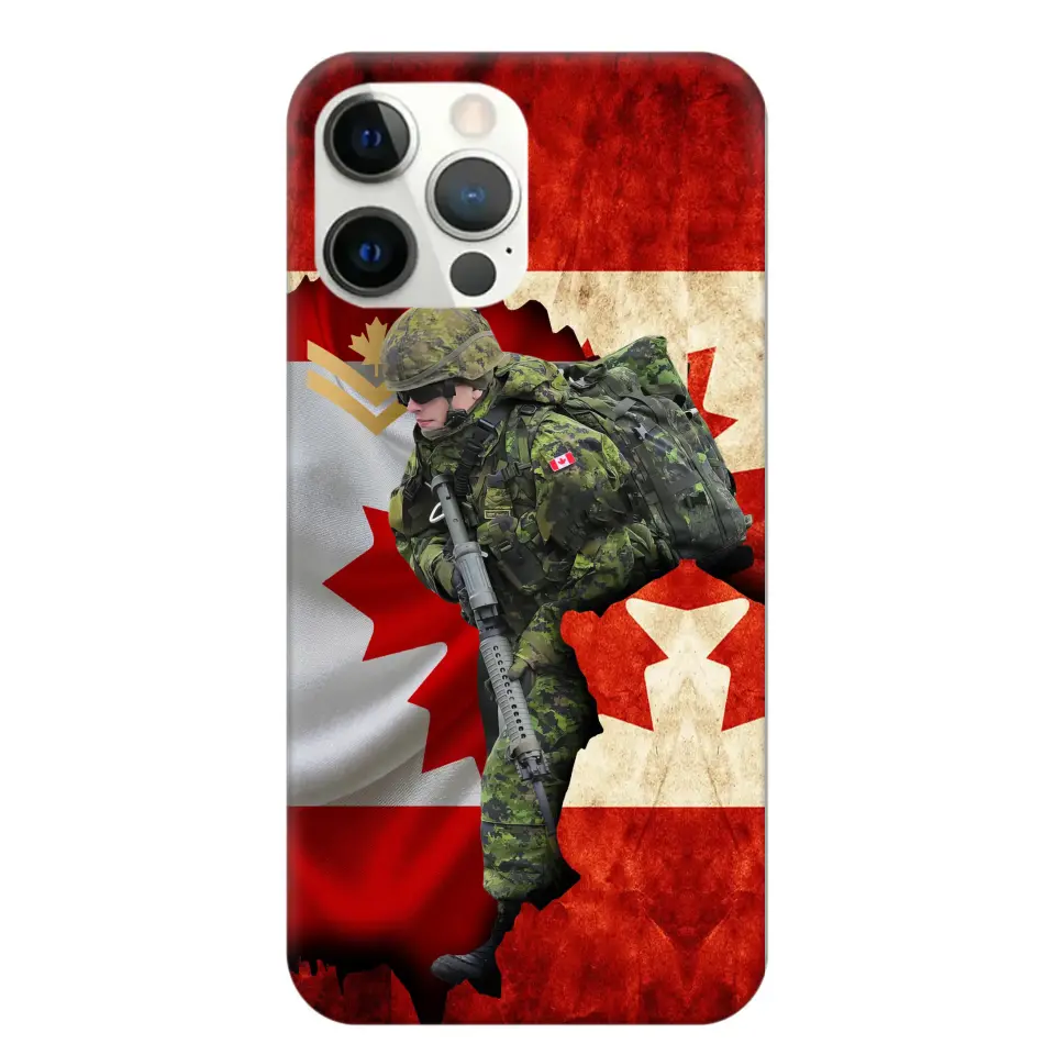 Personalized Canadian Armed Forces Logo Custom Name Phonecase Printed 231430AHVH