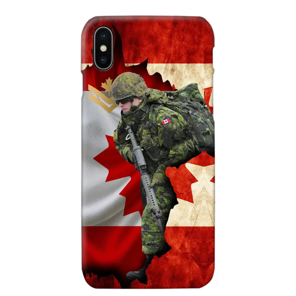 Personalized Canadian Armed Forces Logo Custom Name Phonecase Printed 231430AHVH