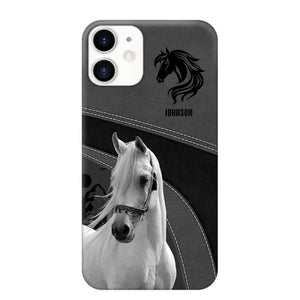 Personalized Upload Your Horse Photo Horse Custom Name Phonecase Printed VQ231438