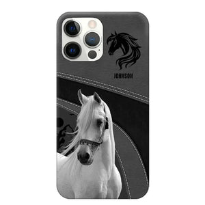 Personalized Upload Your Horse Photo Horse Custom Name Phonecase Printed VQ231438