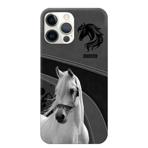 Personalized Upload Your Horse Photo Horse Custom Name Phonecase Printed VQ231438