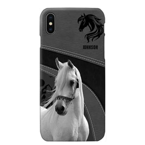 Personalized Upload Your Horse Photo Horse Custom Name Phonecase Printed VQ231438