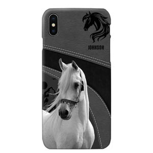 Personalized Upload Your Horse Photo Horse Custom Name Phonecase Printed VQ231438