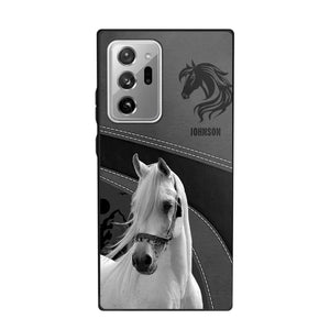 Personalized Upload Your Horse Photo Horse Custom Name Phonecase Printed VQ231438