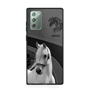 Personalized Upload Your Horse Photo Horse Custom Name Phonecase Printed VQ231438