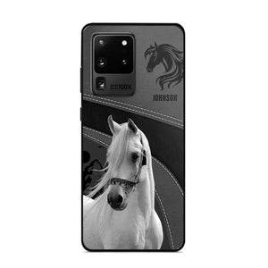 Personalized Upload Your Horse Photo Horse Custom Name Phonecase Printed VQ231438