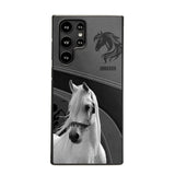 Personalized Upload Your Horse Photo Horse Custom Name Phonecase Printed VQ231438