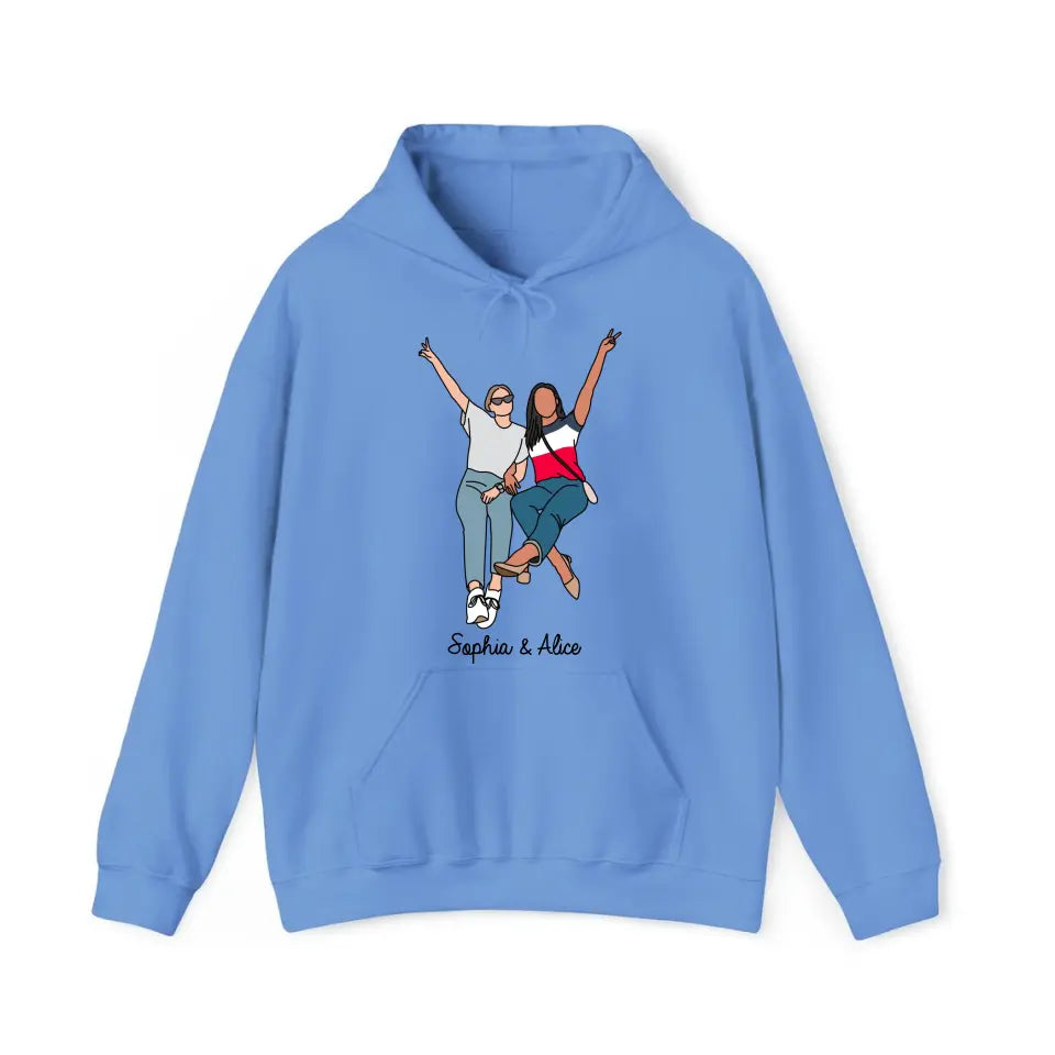 Personalized Upload Your Photo Bestie Gift Hoodie 2D Printed HN231452